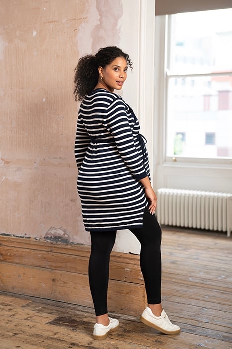 PLUS SIZE NURSING TUNIC NAVY 3