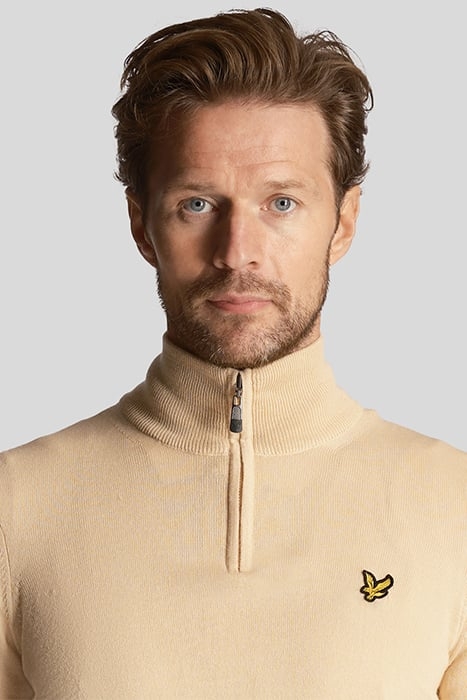 GOLF CORE 1/4 ZIP MERINO MIX SAND DUNE 5