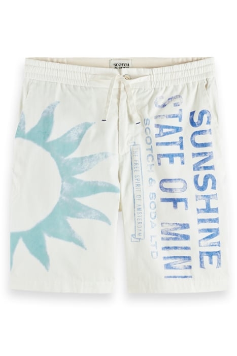 FAVE - PRINTED ORGANIC COTTON/ KAPOK BLEND BERMUDA SHORT STA 4