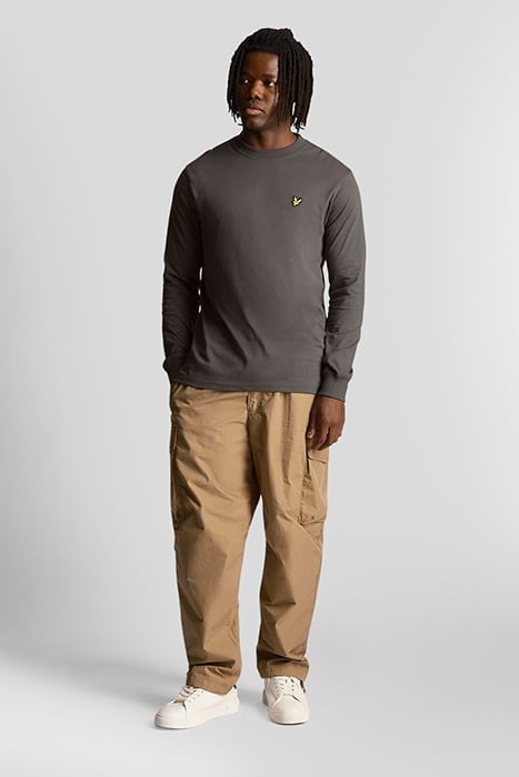 RELAXED LONG SLEEVE T-SHIRT GUNMETAL 3