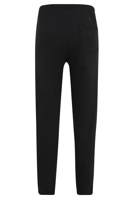 CUFFED SWEATPANTS WITH TRANSFER AND EMBROIDERY DETAIL BLACK 5