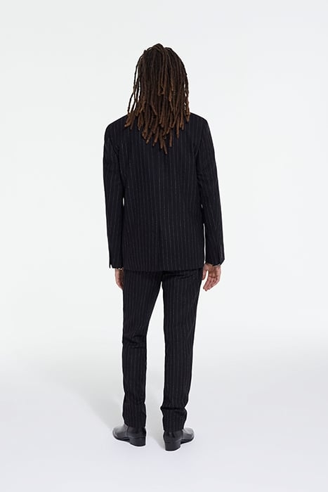 VESTE COSTUME RAYURES BLACK WHITE 4