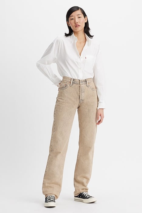 501 STRAIGHT JEANS BEIGE 1