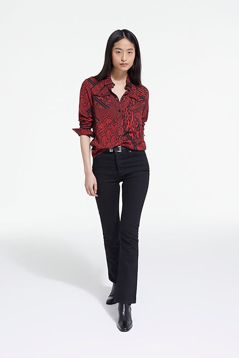 CHEMISE DETAIL PATTE BOUTONNAGE RED / BLACK 3