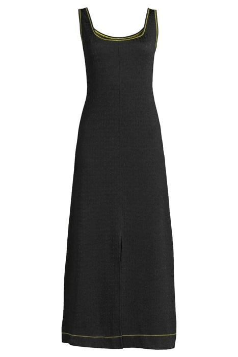 JACQUARD JERSEY LONG DRESS BLACK 3
