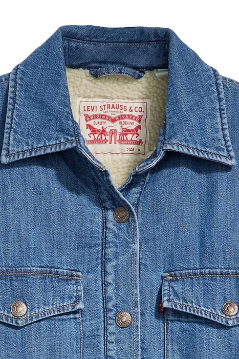 LOLA DENIM SHACKET IN BLUE 6