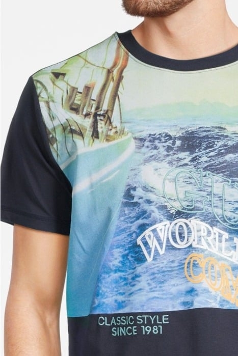 SS CN GUESS BOAT TEE SMART BLUE 4