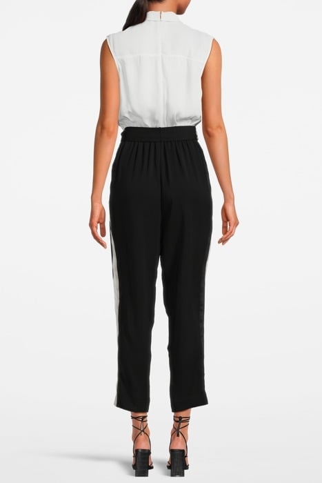 ALLIE-BLOCKED JUMPSUIT BLACK/IVORY 2