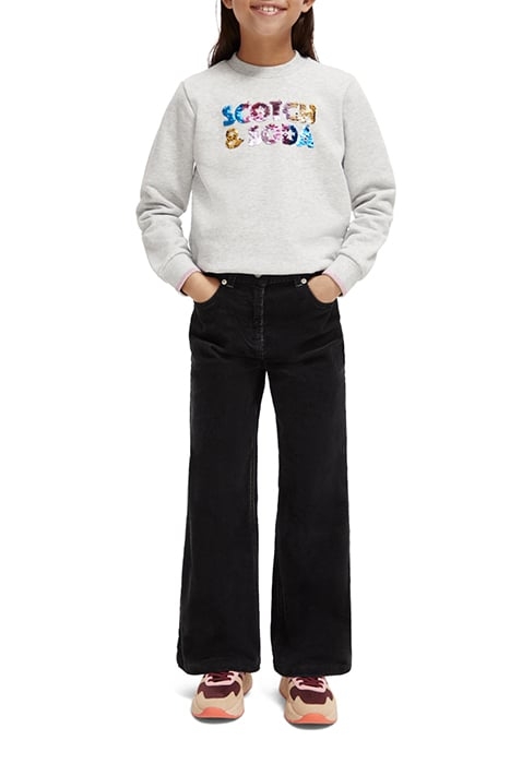 GIRLS REGULAR-FIT SEQUIN ARTWORK SWEATSHIRT GREY MELANGE 3