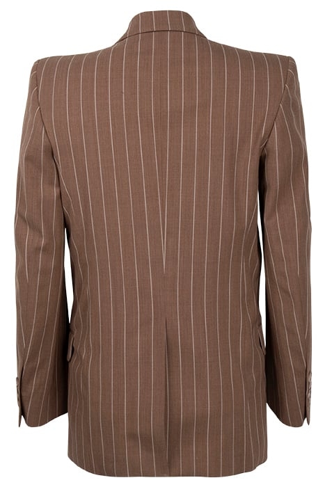 DOUBLE BREASTED PINSTRIPE BLAZ HAZEL/BEIG 2