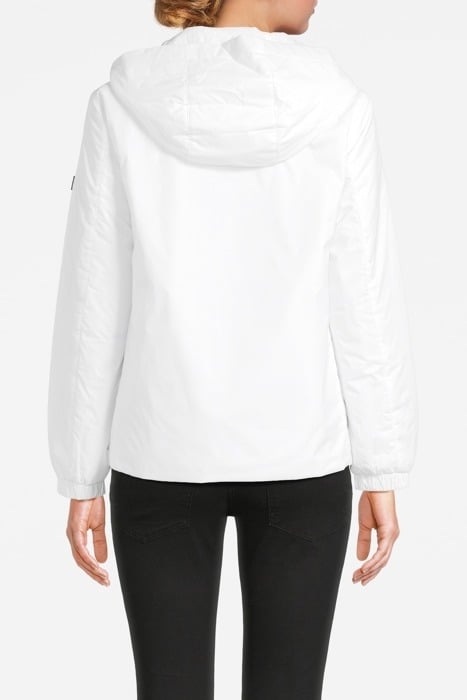 ZIP FRONT W/HOOD JKT WHITE 2