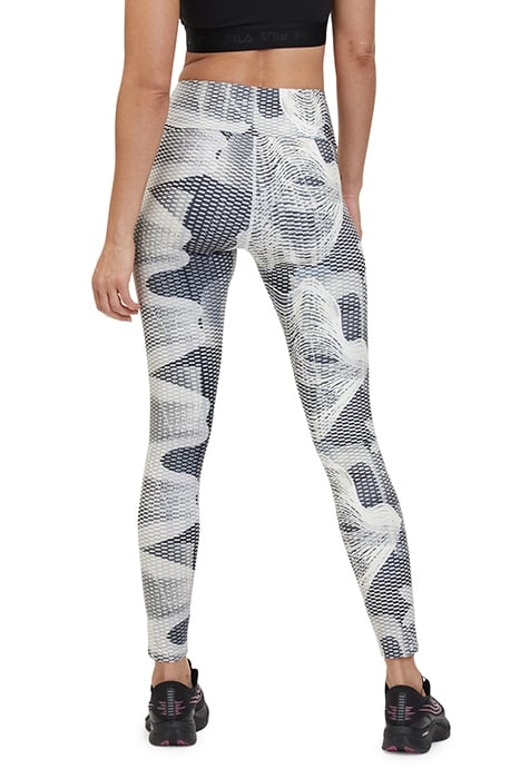 TAVEL AOP TIGHTS BLACK FINGER PRINT AOP 2