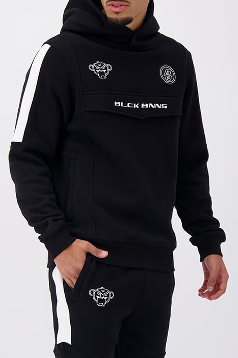 ANORAK STRIPE HOODIE BLACK 4