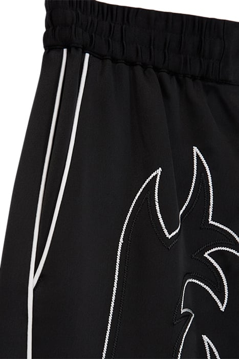 SHORT AVEC TAILLE ELASTIQUEE ET DETAILS DE BRODERIES BLACK 2