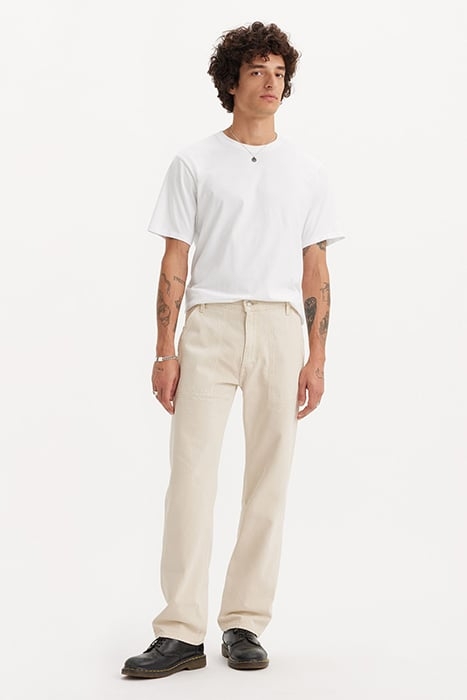 555 RELAXED JEANS BEIGE 1