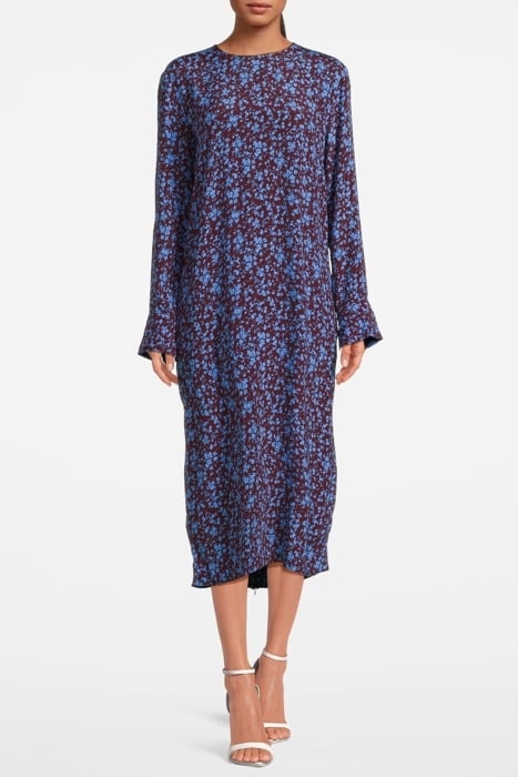 PRINTED CREPE MIDI DRESS PORT ROYALE 1