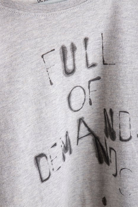 CHILDRENS LS TEE ORG. GREYMELA 4