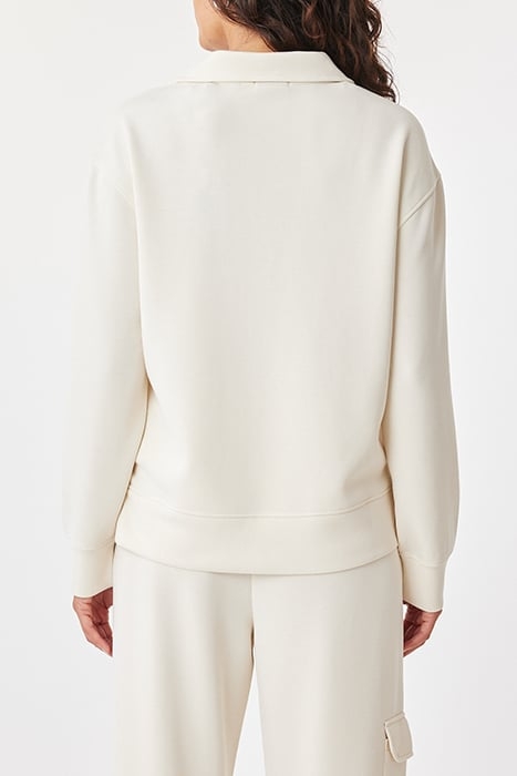 JOHNNY COLLAR SLIT HEM POPOVER EGGNOG 2