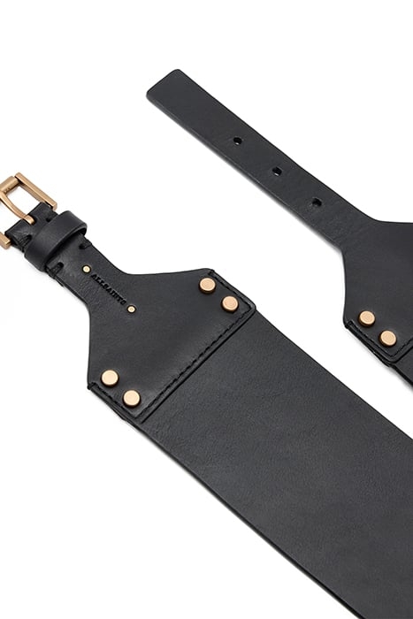EDEN WAIST BELT BLACK/WARM BRASS 5