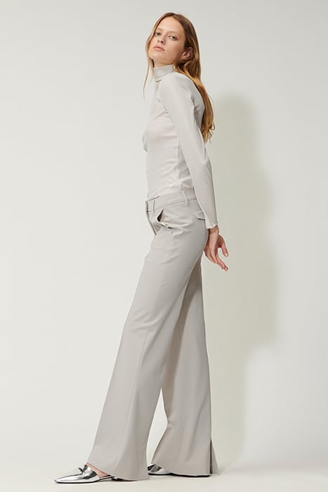 BOOTCUT PANTS WITH HEM SLIT STONE 4