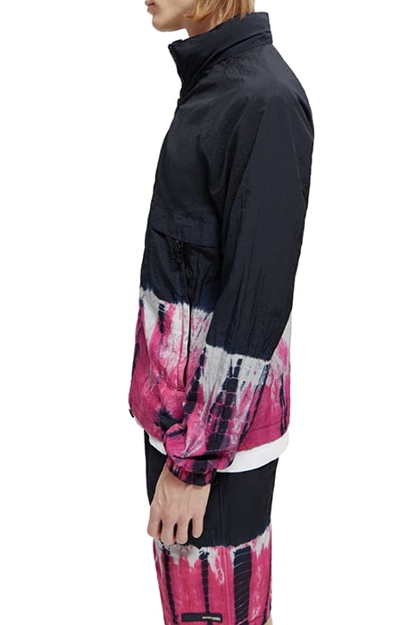 WORKOUT - TIE-DYED HOODED ZIP-THRU JACKET MULTICOLOUR TIE DY 6