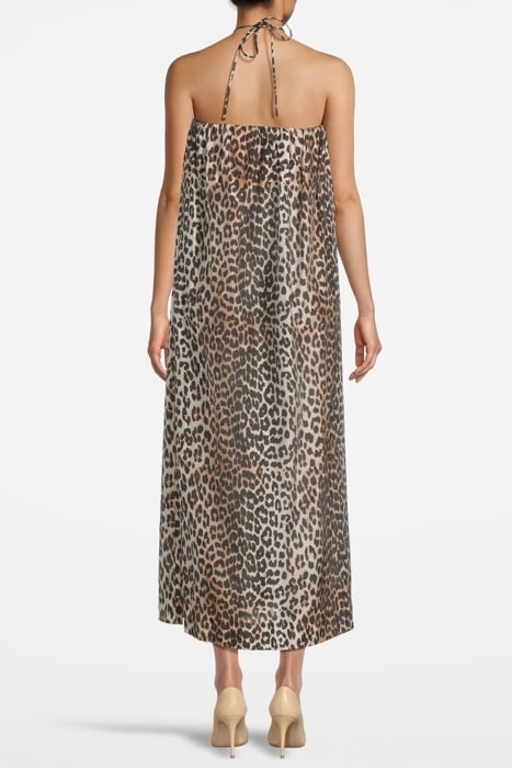 SHEER VOILE MAXI STRAP DRESS ALMOND MILK 2