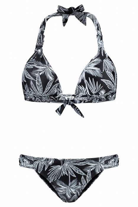 LADIES BIBI BIKINI SET PALM LEAVES BLACK LEAVES 4