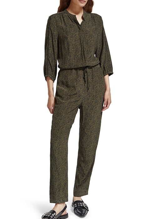 PRINTED JUMPSUIT LEOPARD SPOT GREEN 1