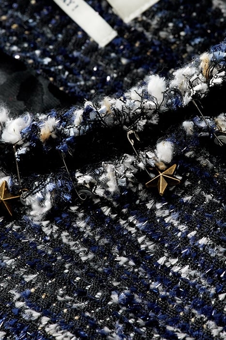 TWEED BLAZER WITH DECORATIVE TAPES NIGHT 7