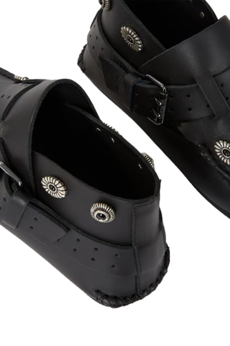 CHAUSSURES EN CUIR AVEC RIVETS EN METAL BLACK 5