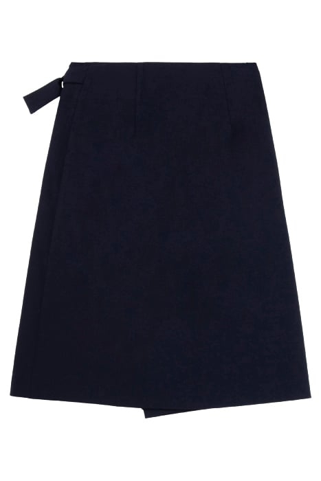 A-LINE WRAP SKIRT NAVY 4
