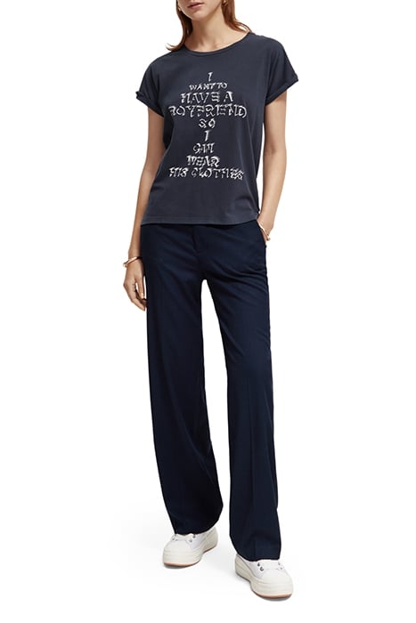 GRAPHIC PRINT T-SHIRT WASHED NAVY 3