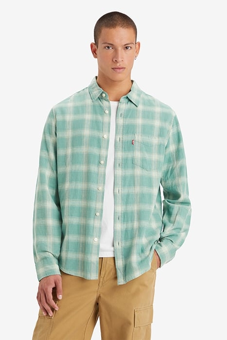 SUNSET CASUAL SHIRT GREEN 1