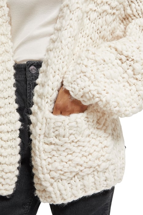 HAND KNIT CARDIGAN SOFT ICE 7