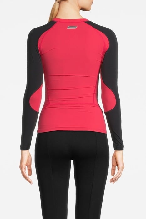 COMPRESSION LS SHIRT W FLUO_RED 2