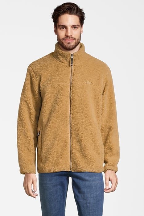 BRAUNLAGE SHERPA FLEECE JACKET ICED COFFEE 1