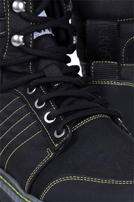 CLEATED LACE UP HIKING BOOT BLACK 4