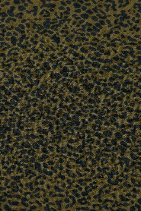 MIDI WRAP DRESS LEOPARD SPOT GREEN 8