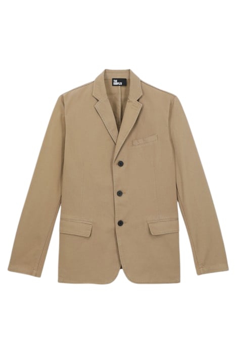VESTE SOFT EN COTON BEIGE 1