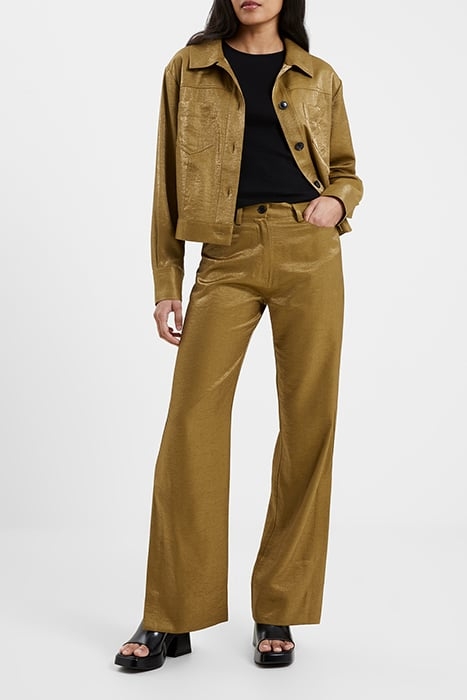 CAMMIE SHIMMER TROUSERS BROWN 3