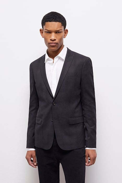 VESTE COSTUME PDG COL CRANTE BLACK 1