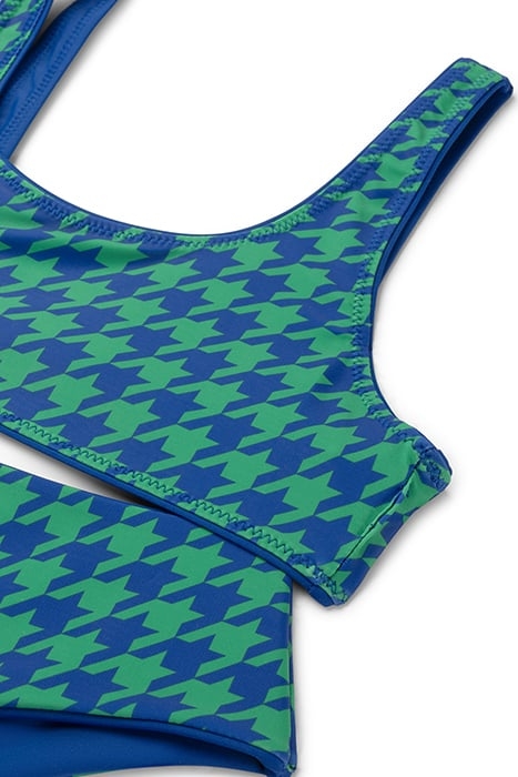 GIRLS RUBY REVERSIBLE BIKINI SET TROPIC GREEN MIX 6