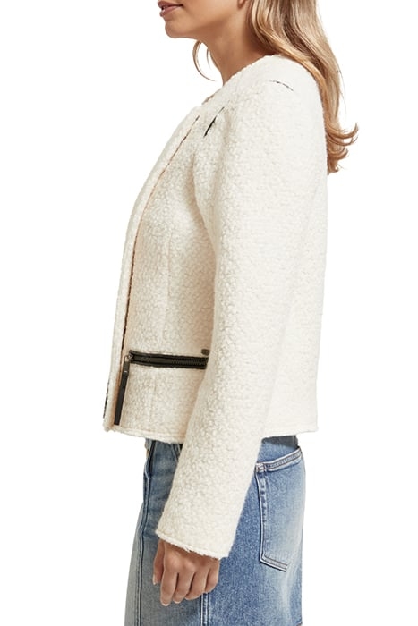 BOUCLE BIKER JACKET SOFT ICE 6