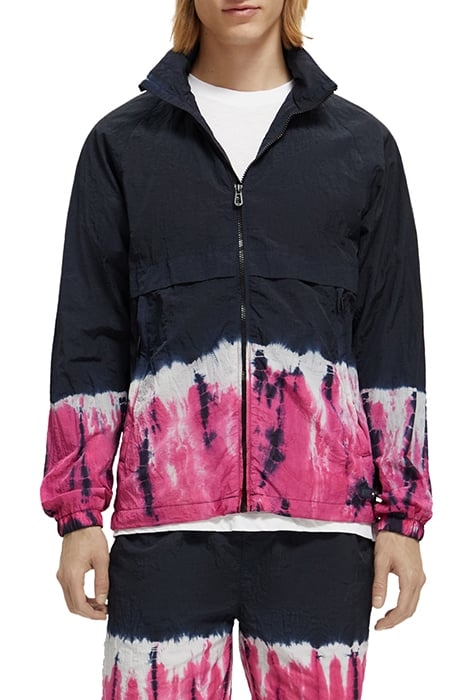 WORKOUT - TIE-DYED HOODED ZIP-THRU JACKET MULTICOLOUR TIE DY 1