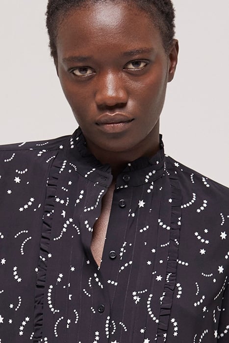 CHEMISE IMPRIMEE COMETE BLACK WHITE 6