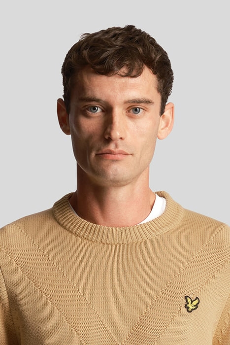 INSIGNIA CREW NECK JUMPER CAIRNGORMS KHAKI 5