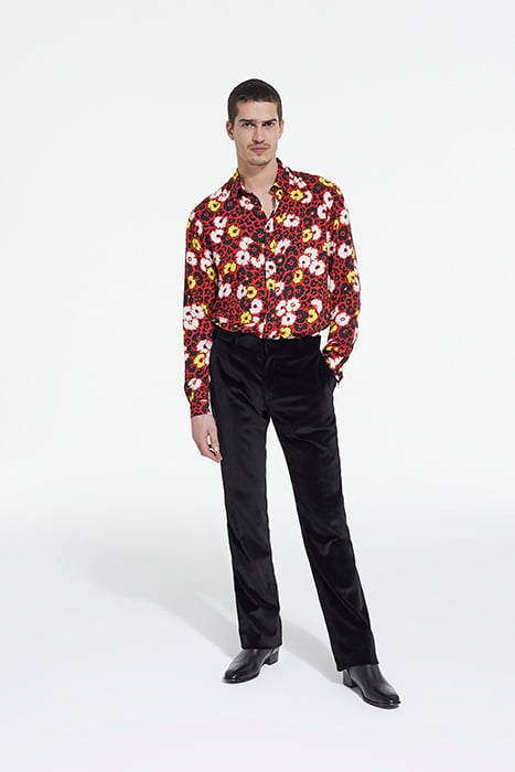 CHEMISE MANCHE LONGUE FLEURIE MULTICOLORE/RED 3