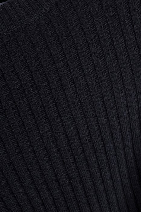 WOOL RIB SWEATER BLACK 3