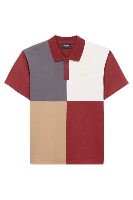 POLO MC DETAIL BRODERIE BORDEAUX 5