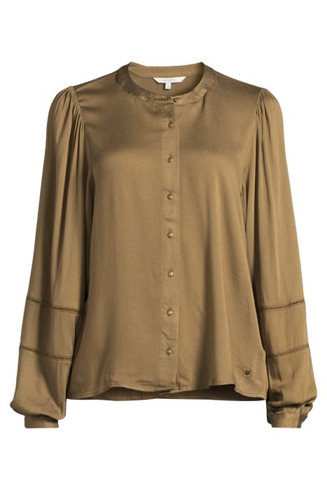 BLOUSE WOVEN LONG SLEEVES 22002037 MILITARY OLIVE 3
